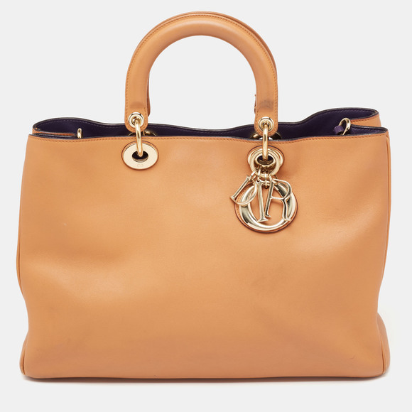 Dior Handbags - DIOR Brown Leather Large issimo Shopper Tote